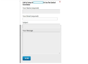 Floating Contact Form